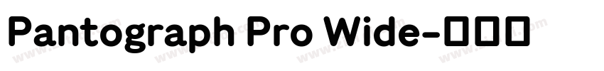 Pantograph Pro Wide字体转换